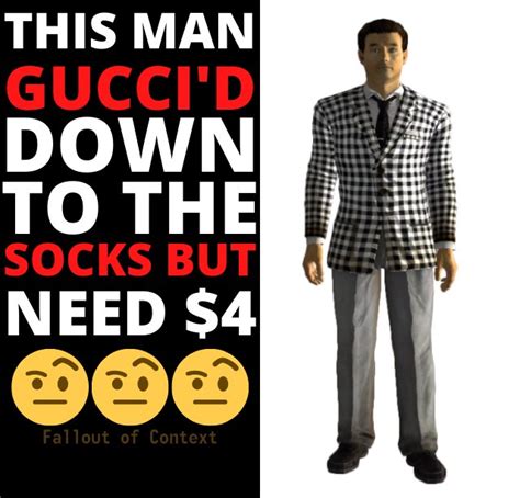 gucci down to the socks leggings|Gucci smart socks meme.